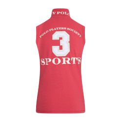 Mouwloze polo Favouritas HV Polo Aardbei Rood