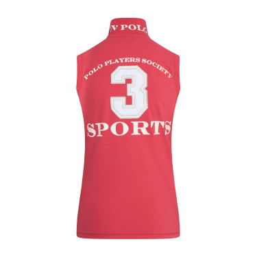 Mouwloze polo Favouritas HV Polo Aardbei Rood