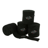 Polo bandages Equithème French Touch Zwart