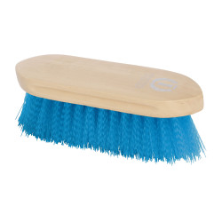 Imperial Riding Dandy harde nylon borstel met gelakt houten rug Blauwe Bries