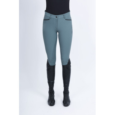 Rijbroek Imperial Riding El Capone high waist FullGrip Donkergroen Blauw