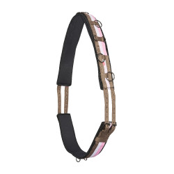 Nylon werk-singel Imperial Riding Deluxe Extra Capp. / wit Roze Nylon werk-singel Imperial Riding Deluxe Extra Capp. / wit Roze