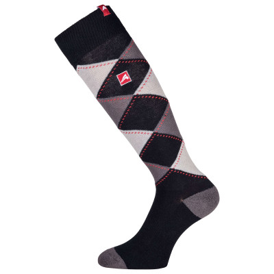 Chaussettes à carreaux Euro-Star Polygiene Black / taupe / grey mel.