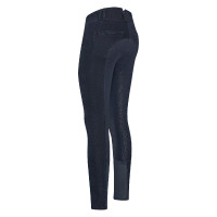 Euro-Star Slim Shape Denim FullGrip rijbroek Donkerblauwe denim