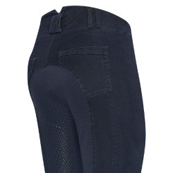 Euro-Star Slim Shape Denim FullGrip rijbroek Donkerblauwe denim Euro-Star Slim Shape Denim FullGrip rijbroek Donkerblauwe denim
