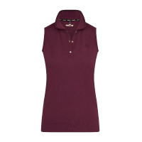 Mouwloze polo Euro-Star Carmella Donker bes Rood Mouwloze polo Euro-Star Carmella Donker bes Rood