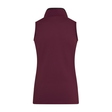 Mouwloze polo Euro-Star Carmella Donker bes Rood Mouwloze polo Euro-Star Carmella Donker bes Rood