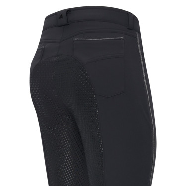Euro-Star Indigo Diam Softshell FullGrip rijbroek Zwart