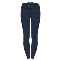 Pantalon d'équitation Easy Rider Emilie FullGrip Bleu marine