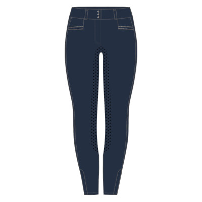Pantalon d'équitation Easy Rider Amara FullGrip Bleu marine