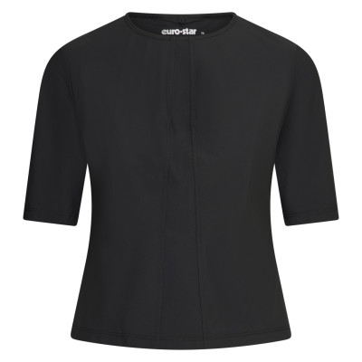 Mesh wedstrijdpolo Euro-Star Flying Flexible Zwart