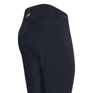Rijbroek Euro-star Equitation Queen Diamond FullGrip zomer Marineblauw
