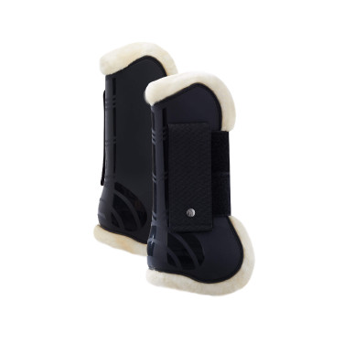Caliber Horze peesbeschermers met schapenvacht Caliber Horze peesbeschermers met schapenvacht