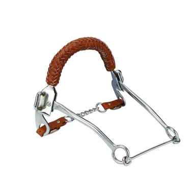 Hackamore Gevlochten Leren Neusriem Feeling Hackamore Gevlochten Leren Neusriem Feeling