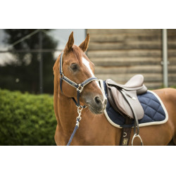 Zadeldek Lami-Cell Elegance Marine / champagne Blauw