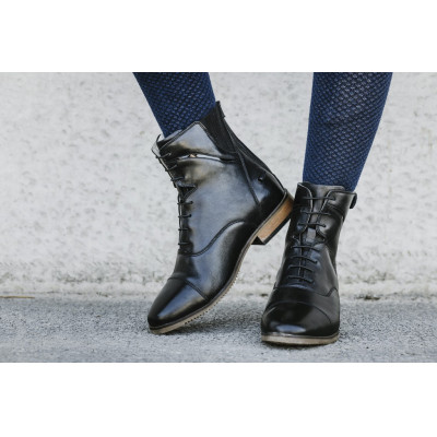 Laarzen Equithème Wavy veter/rits Zwart