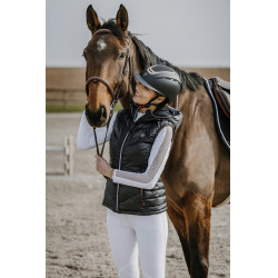 Mouwloze bodywarmer Equithème Lea Zwart