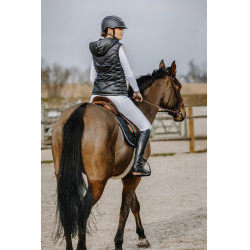 Mouwloze bodywarmer Equithème Lea Zwart