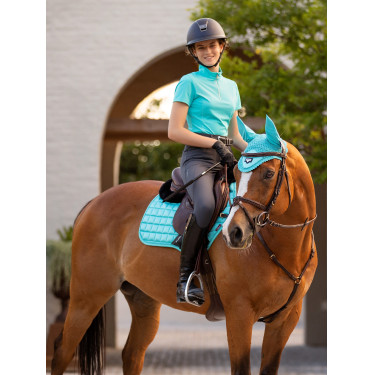 LeMieux Loire Classic Close Contact Square zadeldek Azur Blauw