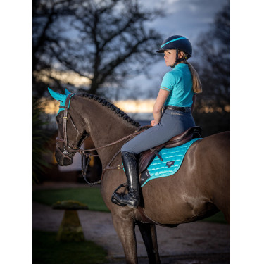 LeMieux Loire Classic Close Contact Square zadeldek Azur Blauw