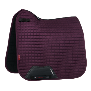 LeMieux Suede Dressuur Zadeldek Vijg Violet