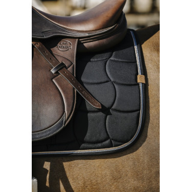 Zadeldekje Equithème Shiny Zwart