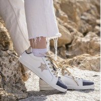 Sneakers Pénélope Neptune Wit / marineblauw