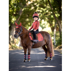 Mini LeMieux Suede Jump Vierkant Tapis Sienna Rood Mini LeMieux Suede Jump Vierkant Tapis Sienna Rood