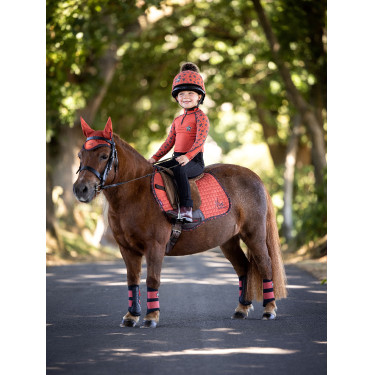 Mini LeMieux Suede Jump Vierkant Tapis Sienna Rood Mini LeMieux Suede Jump Vierkant Tapis Sienna Rood