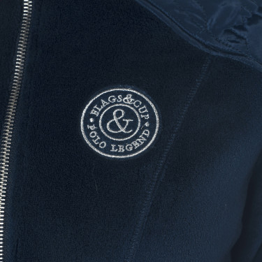 Damen-Fleecejacke Haisla Flags & Cup Marineblauw