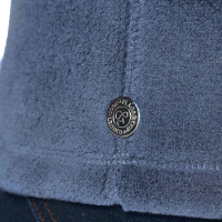 Kinderfleecevest Agri Flags & Cup Denim Blauw