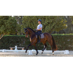 Dressuurzadeldekje LeMieux Le Cool Grip Grijs