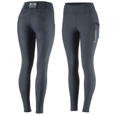 Legging d'équitation avec passants de ceinture Gia femme B Vertigo Bleu marine foncé