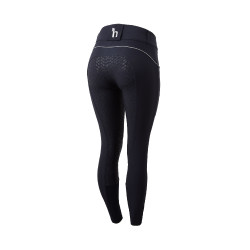 Paardrijbroek met hoge taille en volledig siliconen zitvlak Aubrey dames Horze