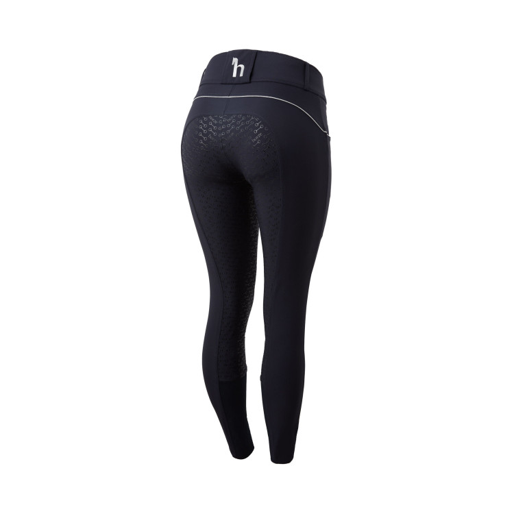 Paardrijbroek met hoge taille en volledig siliconen zitvlak Aubrey dames Horze Paardrijbroek met hoge taille en volledig siliconen zitvlak Aubrey dames Horze