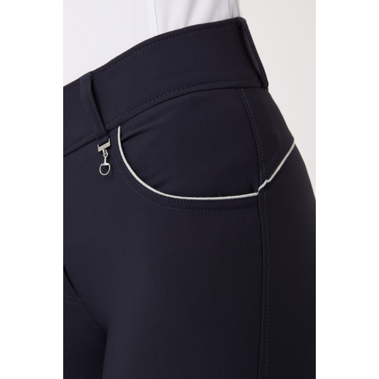 Paardrijbroek met hoge taille en volledig siliconen zitvlak Aubrey dames Horze Paardrijbroek met hoge taille en volledig siliconen zitvlak Aubrey dames Horze