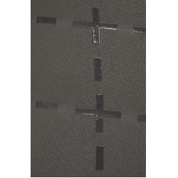 Broek met siliconen lederen zitvlak Désirée en hoge taille dames Horze Donkergrijs Castle Rock