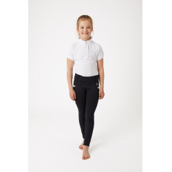 Hoogwaardige siliconen taille legging Lucinda kind Horze Donker marineblauw