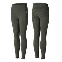 Gillian kinderlegging met volledige grip Horze Kaki groene kever