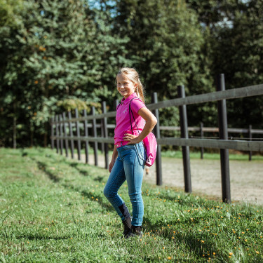 Paardrijbroek Jean Volledig siliconen zitvlak Poppy kind Horze Paardrijbroek Jean Volledig siliconen zitvlak Poppy kind Horze