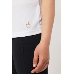 Wedstrijdshirt met korte mouwen en ruches Christel kind Horze Wedstrijdshirt met korte mouwen en ruches Christel kind Horze