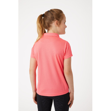 Functioneel poloshirt met korte mouwen Denise kind Horze Roze Functioneel poloshirt met korte mouwen Denise kind Horze Roze