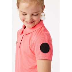 Functioneel poloshirt met korte mouwen Denise kind Horze Roze Functioneel poloshirt met korte mouwen Denise kind Horze Roze