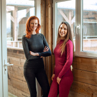 Onderhemd T-shirt wolmix Roxie dames B Vertigo Zwart