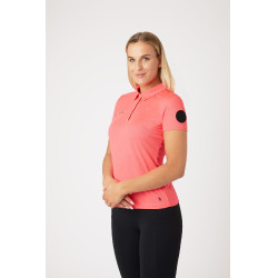 Functioneel poloshirt met korte mouwen Denise dames Horze Functioneel poloshirt met korte mouwen Denise dames Horze