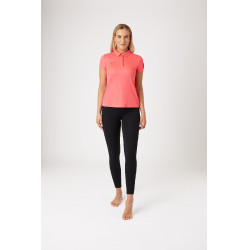 Functioneel poloshirt met korte mouwen Denise dames Horze Functioneel poloshirt met korte mouwen Denise dames Horze