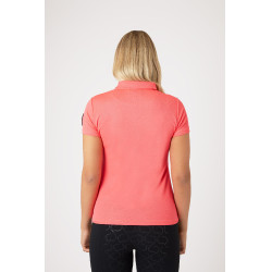 Functioneel poloshirt met korte mouwen Denise dames Horze Functioneel poloshirt met korte mouwen Denise dames Horze