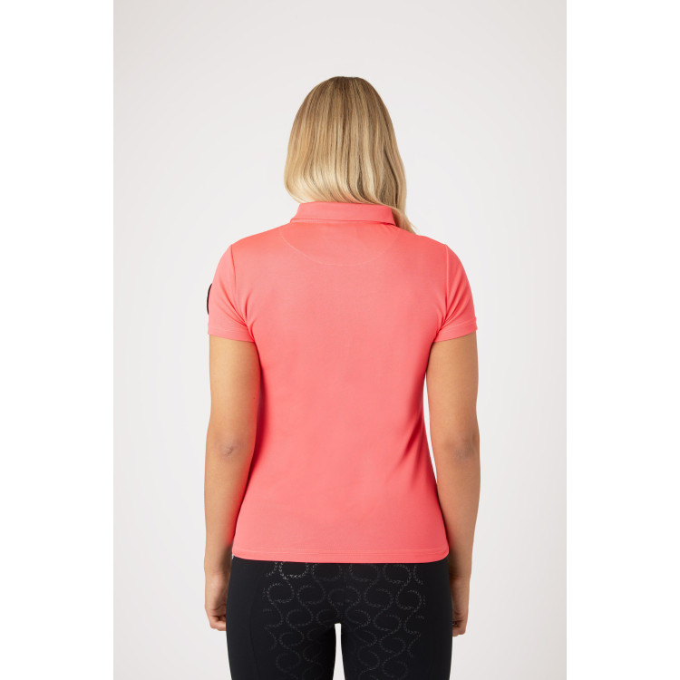 Functioneel poloshirt met korte mouwen Denise dames Horze Functioneel poloshirt met korte mouwen Denise dames Horze