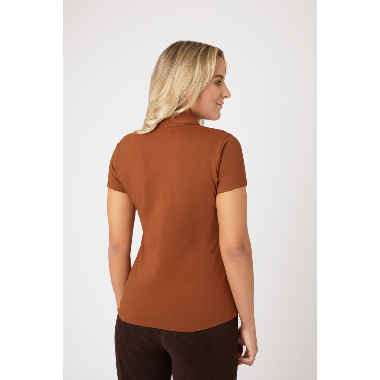 Polo Amy stretchkatoen korte mouwen dames Horze Polo Amy stretchkatoen korte mouwen dames Horze