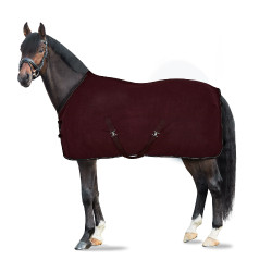 Polarfleece deken Kiel Horze Donkerrood